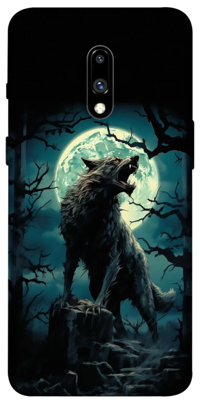 Чохол на OnePlus 7 Вовк під місяцем фото 1 з 1
