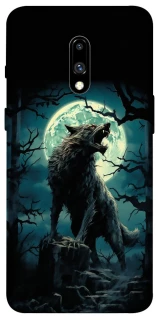 Чохол на OnePlus 7 Вовк під місяцем фото 1 з 1