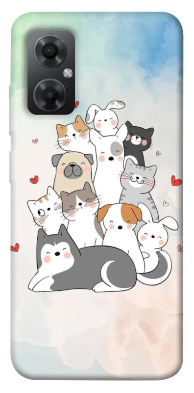 Чохол на Xiaomi Redmi Note 11R Funny Pets ver.2 фото 1 з 1
