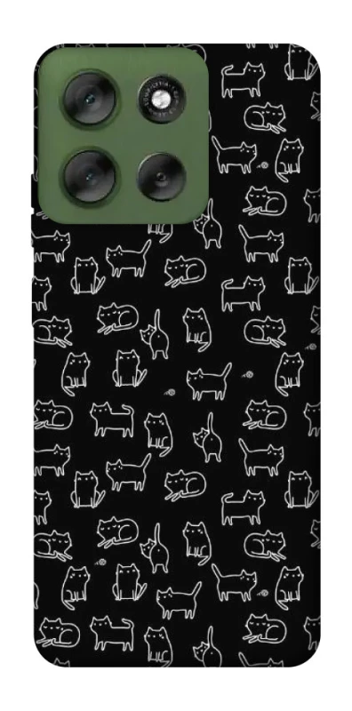 Чохол на Motorola Moto G56 5G Black Cats фото 1 Чохол на Motorola Moto G56 5G Black Cats фото 1 з 1