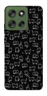 Чохол на Motorola Moto G56 5G Black Cats фото 1 Чохол на Motorola Moto G56 5G Black Cats фото 1 з 1