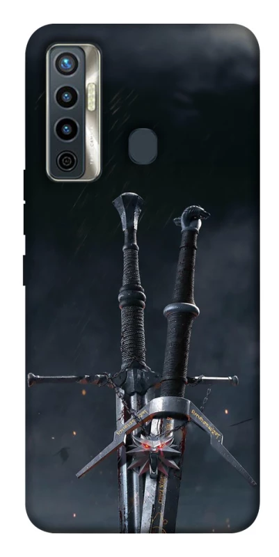 Чехол на TECNO Camon 17 Мечи Ведьмака фото 1 из 1