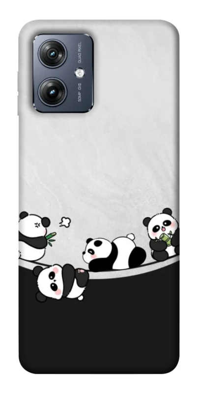 Чехол на Motorola Moto G54 Four pandas фото 1 из 1