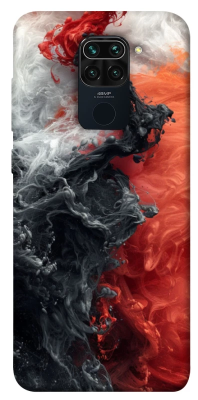 Чохол на Xiaomi Redmi Note 9 / Redmi 10X Black and Red фото 1 з 1