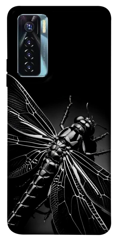 Чохол на TECNO Camon 17 Pro Black dragonfly фото 1 з 1