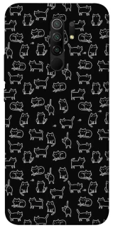 Чохол на Xiaomi Redmi 9 Black Cats фото 1 з 1