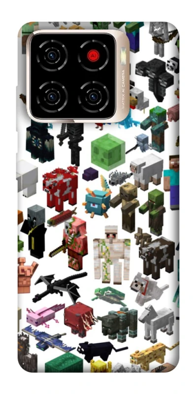 Чохол на ZTE Blade A56 Minecraft v4 фото 1 з 1