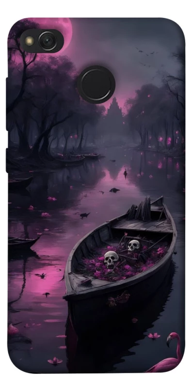 Чехол на Xiaomi Redmi 4X Boat and flamingo фото 1 из 1