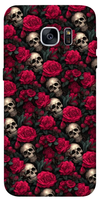 Чохол на Samsung G935F Galaxy S7 Edge Черепа та рози фото 1 з 1