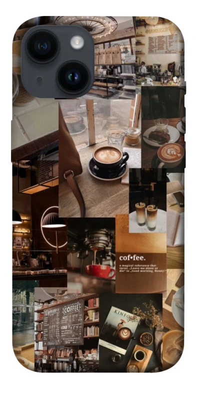 Чехол на Apple iPhone 14 (6.1") Coffee collage ver.2 фото 1 из 1
