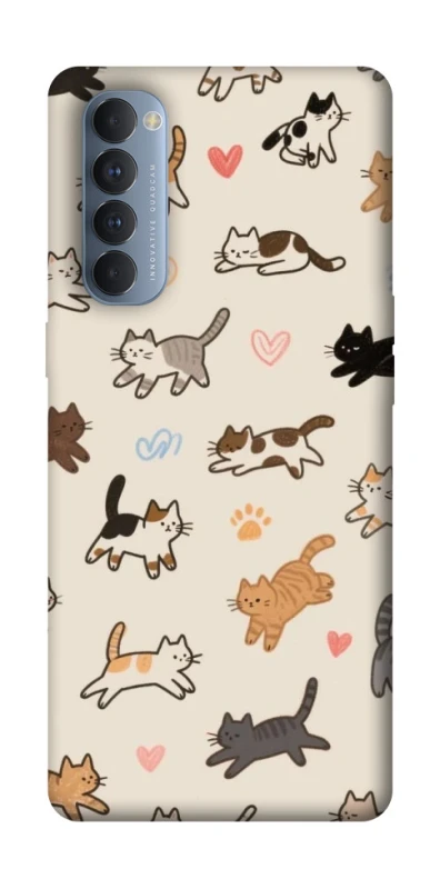 Чохол на Oppo Reno 4 Pro Cat style ver.2 фото 1 з 1