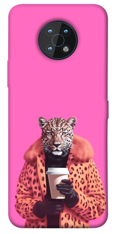 Чехол на Nokia G50 Леопард с кофе фото 1 из 1
