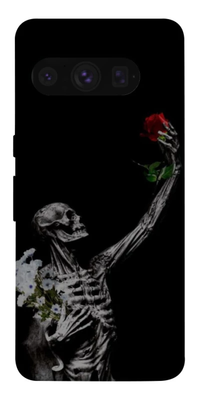 Чехол на Google Pixel 8 Pro Skeleton vs Rose фото 1 из 1