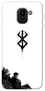 Чехол на Samsung J600F Galaxy J6 (2018) berserk white фото 1 из 1