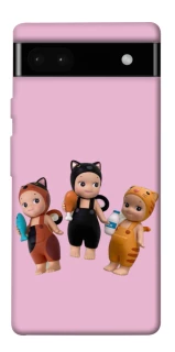 Чохол на Google Pixel 6a Cat Cafe Trio фото 1 з 1