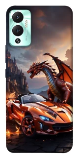 Чохол на Infinix Hot 12 Play Сar and dragon фото 1 з 1