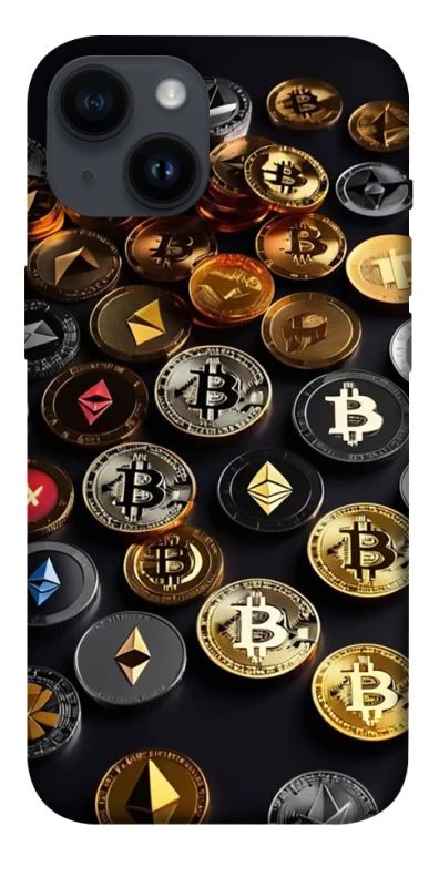 Чохол на Apple iPhone 14 (6.1") Many coins фото 1 з 1