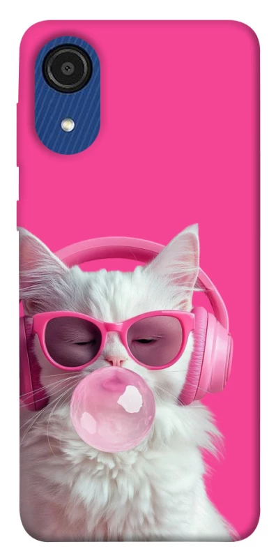 Чохол на Samsung Galaxy A03 Core Pink kitty фото 1 Чохол на Samsung Galaxy A03 Core Pink kitty фото 1 з 1