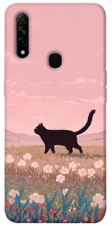 Чехол на Oppo A31 cat on a field фото 1 из 1