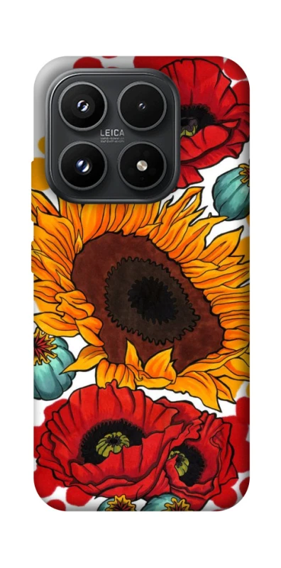 Чохол на Xiaomi 17 Соняшники та маки фото 1 з 1