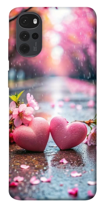 Чохол на Motorola Moto G22 Pink heart фото 1 з 1