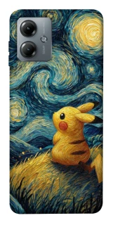 Чохол на Motorola Moto G14 Pikachu and Van Gogh фото 1 з 1