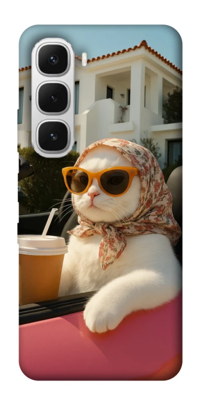 Чохол на Infinix Hot 60i Stylish Cat Cruise фото 1 з 1