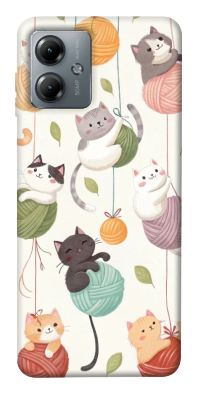 Чохол на Motorola Moto G14 Funny Kittens фото 1 з 1