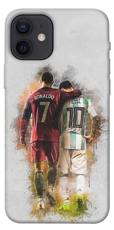 Чохол на Apple iPhone 12 (6.1") Ronaldo та Messi фото 1 з 1