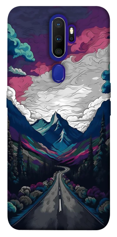Чохол на Oppo A5 (2020) / Oppo A9 (2020) Намальовані гори фото 1 з 1