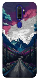 Чехол на Oppo A5 (2020) / Oppo A9 (2020) Нарисованные горы фото 1 из 1