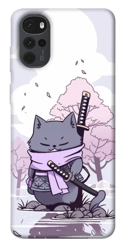 Чохол на Motorola Moto G22 Samurai cat фото 1 з 1