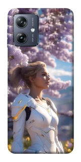 Чехол на Motorola Moto G54 Cyber space girl ver.1 фото 1 из 1
