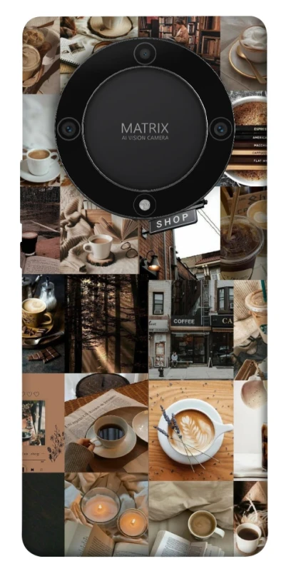Чохол на Huawei Magic5 Lite Coffee collage ver.3 фото 1 з 1