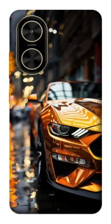 Чохол на Xiaomi Poco C71 Golden sports car фото 1 з 1