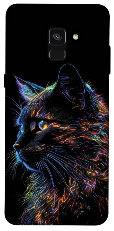 Чохол на Samsung A530 Galaxy A8 (2018) Чорний кіт фото 1 з 1