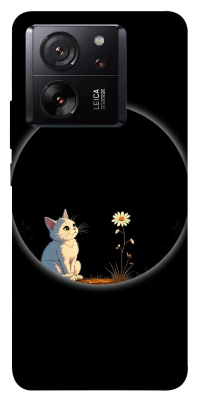 Чохол на Xiaomi 13T Pro Cat and flower фото 1 з 1