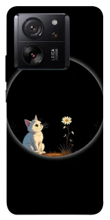 Чохол на Xiaomi 13T Pro Cat and flower фото 1 з 1