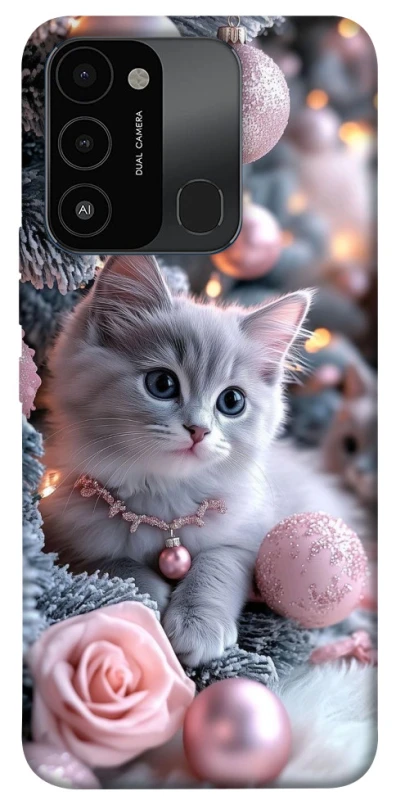Чохол на TECNO Spark 8C Christmas Kitty фото 1 з 1