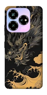 Чохол на ZTE Nubia V60 Desing gold dragon фото 1 з 1