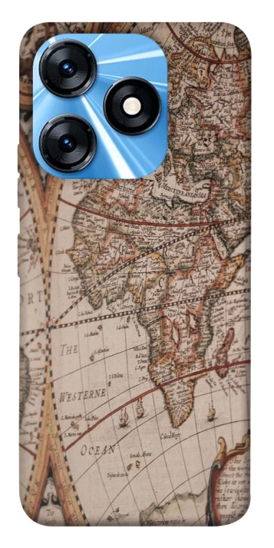 Чехол на TECNO Spark 10 Карта путешествий фото 1 из 1