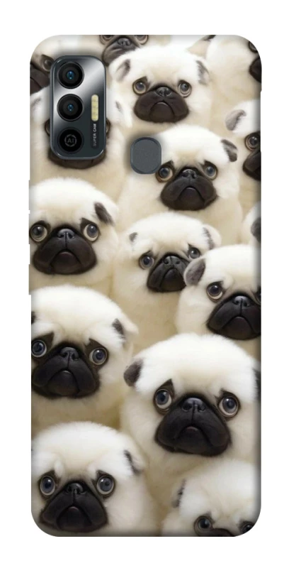 Чохол на TECNO Spark 7 Doggy Pug Love фото 1 з 1
