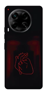 Чехол на TECNO Camon 30 (CL6) Красное сердце фото 1 из 1