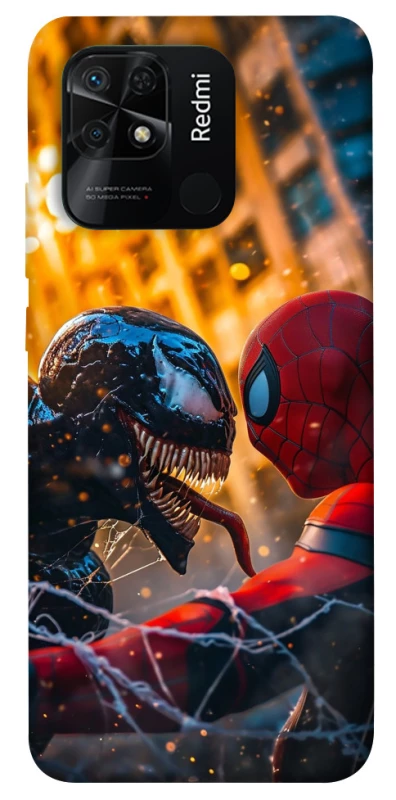 Чехол на Xiaomi Redmi 10C Venom vs Spiderman фото 1 из 1