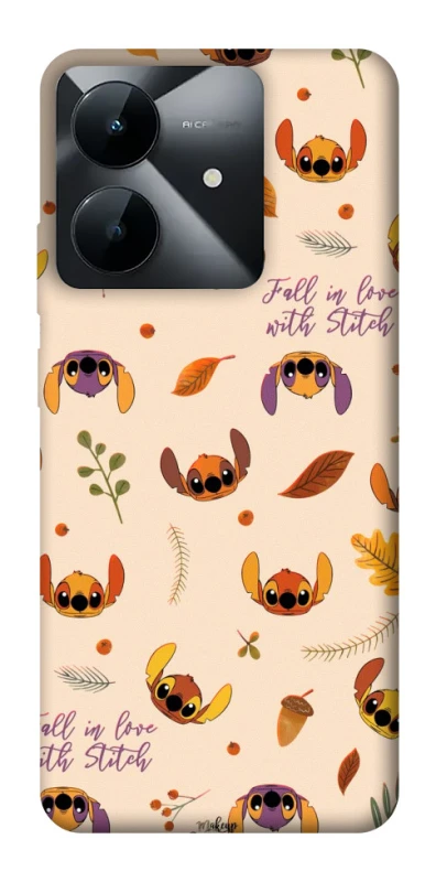 Чехол на Realme Note 60x Fall in love with Stitch фото 1 из 1