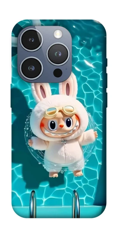 Чохол на Apple iPhone 16 Pro Labubu in the pool ver.2 фото 1 з 1