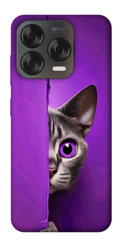 Чохол на ZTE Blade V70 Design Кіт-підглядач фото 1 з 2