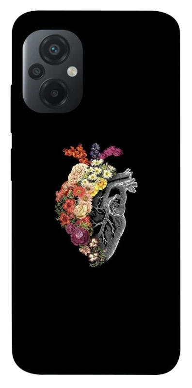 Чохол на Xiaomi Poco M5 Heart with flowers фото 1 з 1