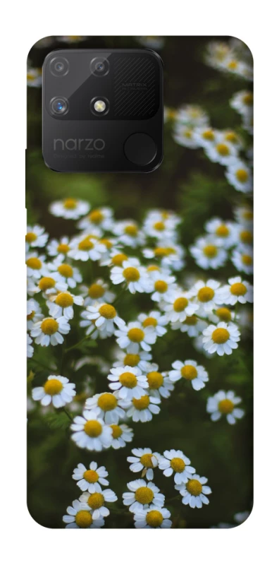 Чехол на Realme Narzo 50A Ромашки v13 фото 1 из 1