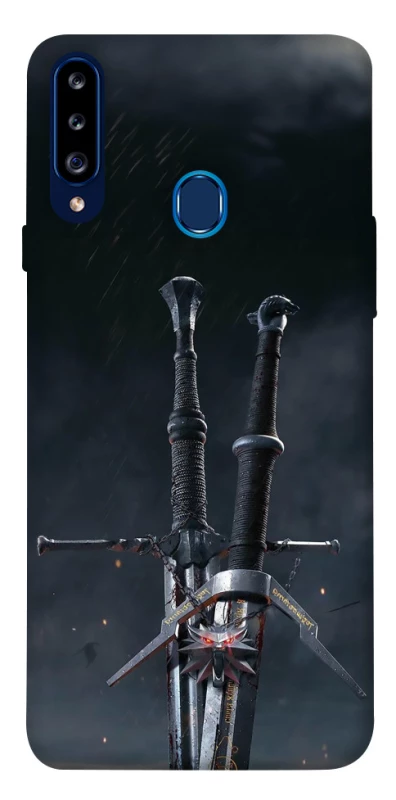Чохол на Samsung Galaxy A20s Мечі Ведьмака фото 1 з 1